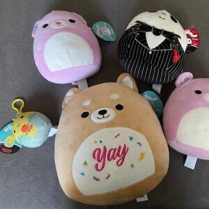 Lot of 5 New Squishmallows - A wonderful gift for the holidays!